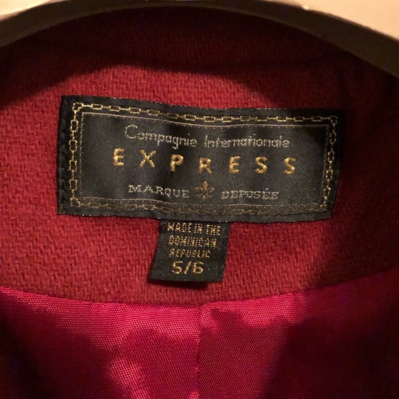Red wool jacket Express - Picture 3 of 9